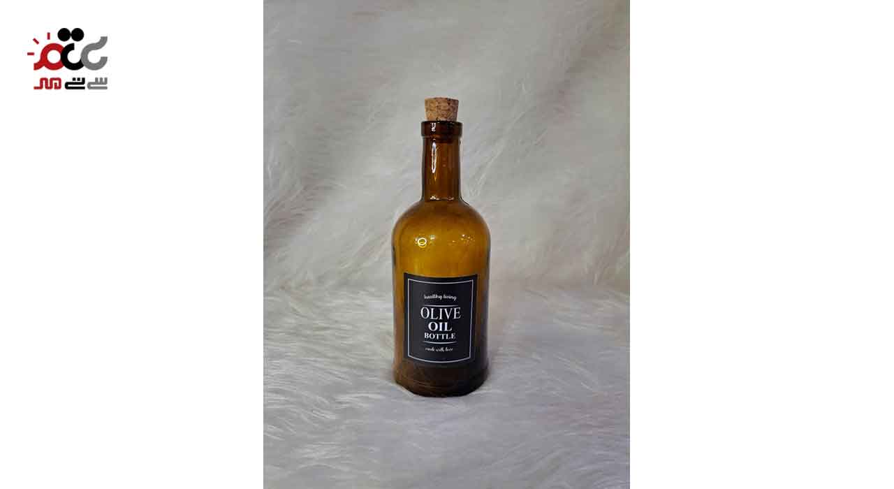 بطری آب قهوه ای استوانه کوتاه