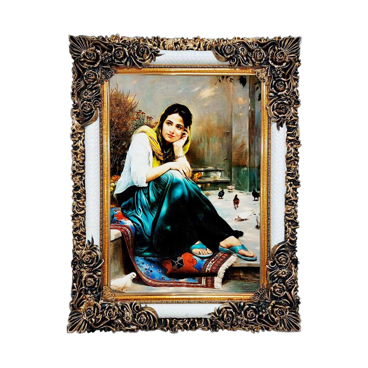 تابلو فرش چاپی کد 13033 سایز 50×50 سانتی متری