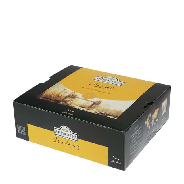 چای سیاه کیسه ای نامبر وان احمد بسته 100عددی