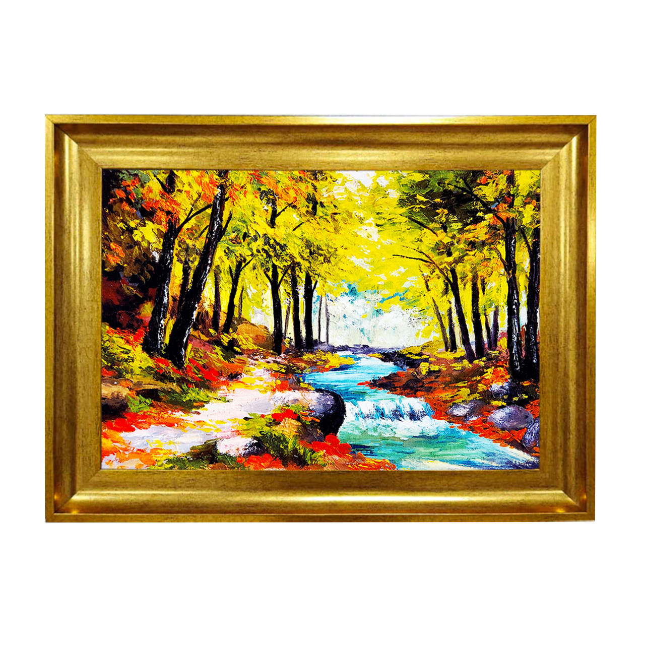 تابلو فرش چاپی طرح منظره کد 10175 سایز 50×50 سانتی متری