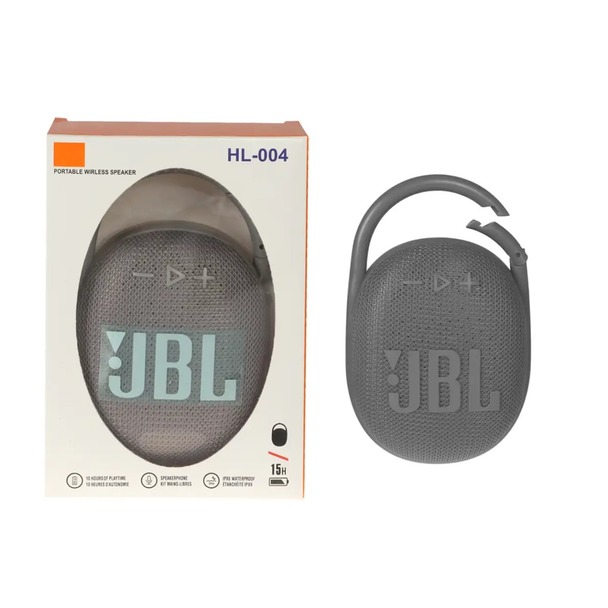 اسپیکر بی سیم JBL مدل HL-004 - طوسی - MMS (گارانتی شش ماهه YA) (High Copy)