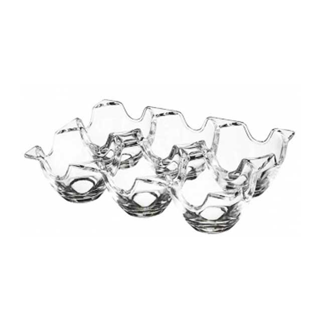 جا تخم مرغی کریستال لیمون مدل 6 خانه