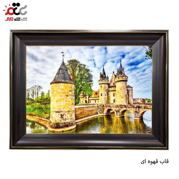 تابلو فرش طرح رود خانه آرام کد 10052 سایز 60*40 سانتی متری