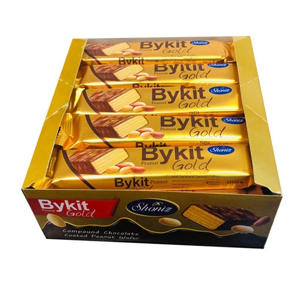 ویفر بایکیت بادام زمینی طلایی شونیز بسته 20 عددی