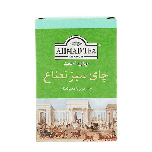 چای سبز با طعم نعناع احمد 100 گرمی