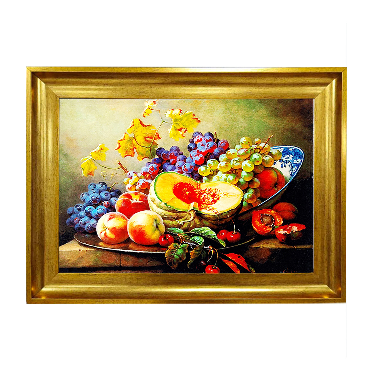 تابلو فرش چاپی طرح میوه کد 12033 سایز 50×50 سانتی متری