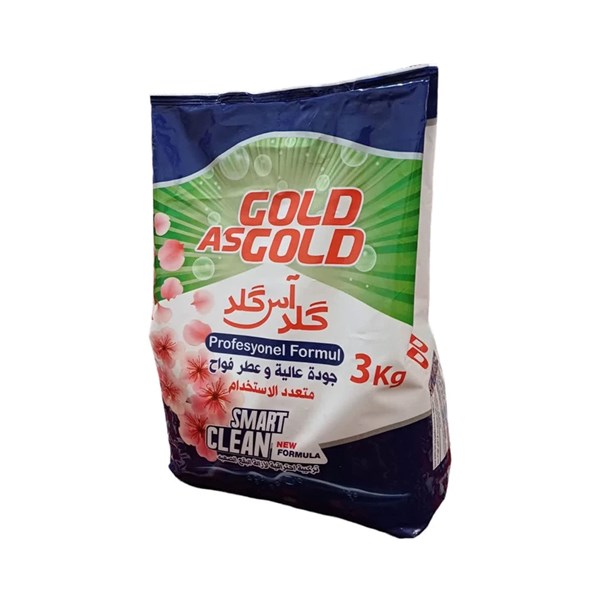 پودر لباسشویی ماشینی گلد آس گلد 3000 گرمی