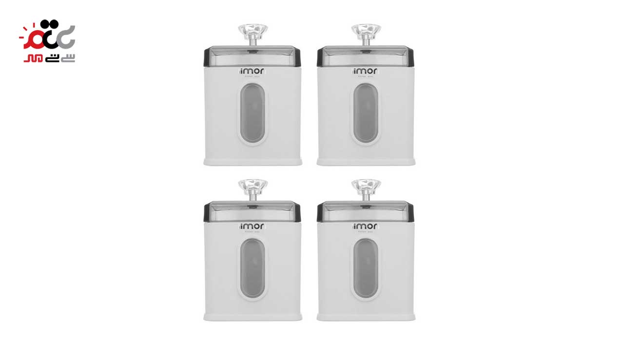 سرویس آشپزخانه 21 پارچه چهارگوش درب شفاف لیمون 