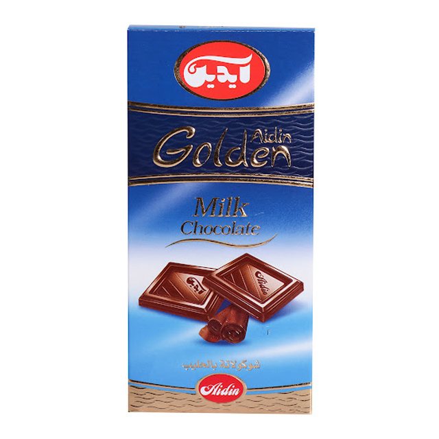 شکلات تابلت شیری 100% آیدین 100 گرمی