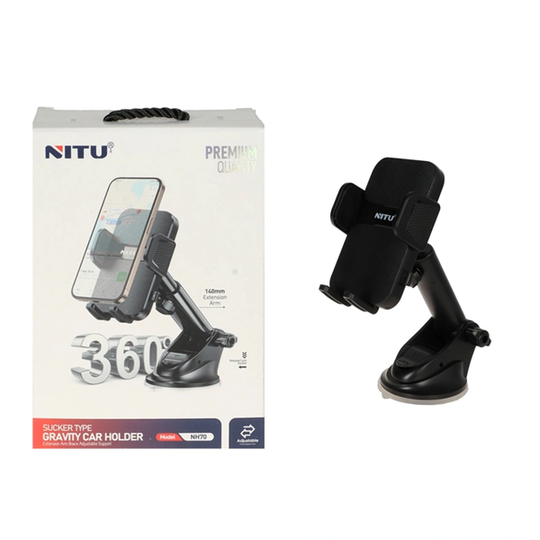 هولدر گوشی موبایل پایه دار Nitu مدل NH70 - مشکی
