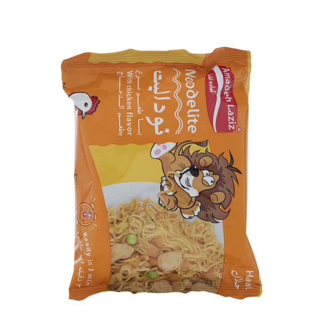 نودالیت با طعم مرغ آماده لذیذ 75 گرمی