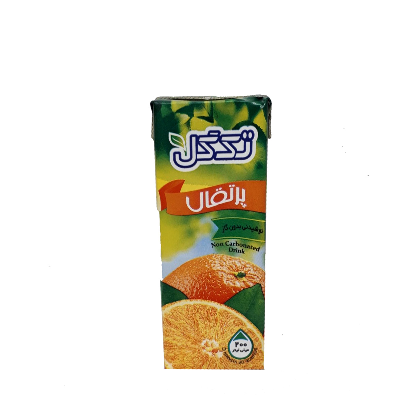 آبمیوه پرتقال تک گل 200 میلی لیتری