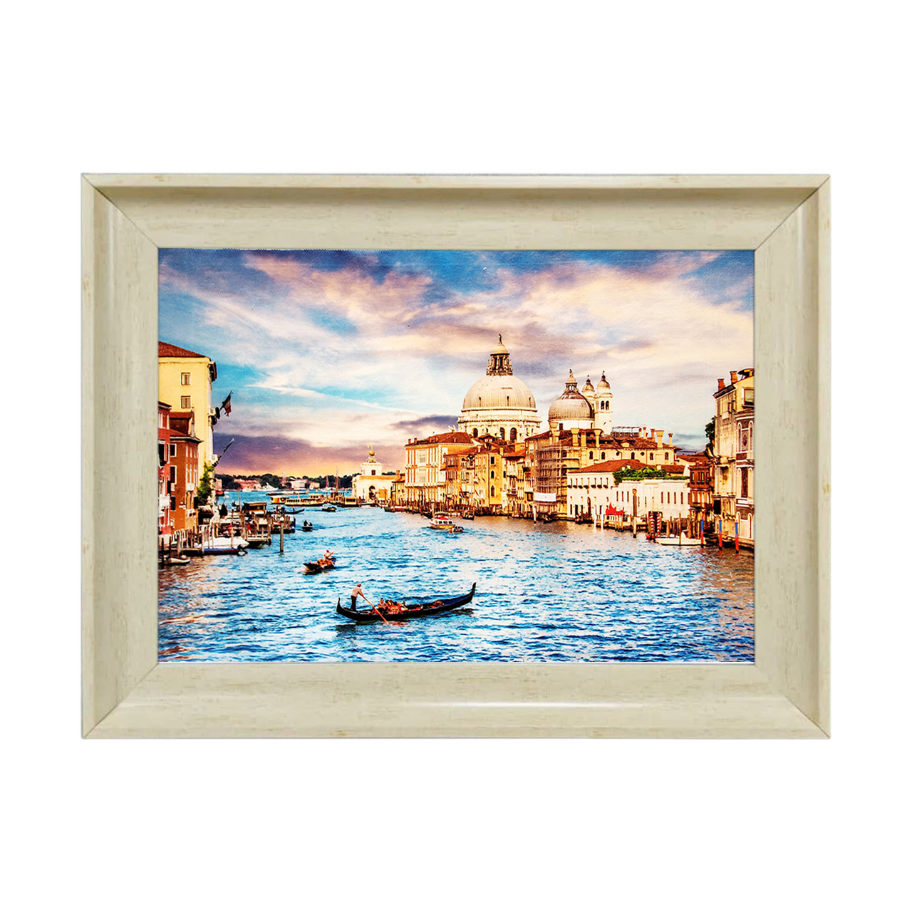 تابلو فرش چاپی طرح دریاچه کد 10136 سایز 50×35 سانتی متری