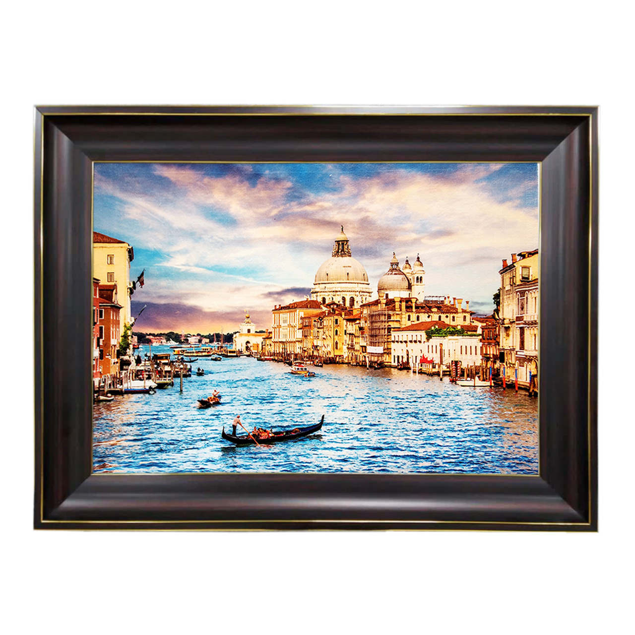 تابلو فرش چاپی طرح دریاچه کد 10136 سایز 60×40 سانتی متری