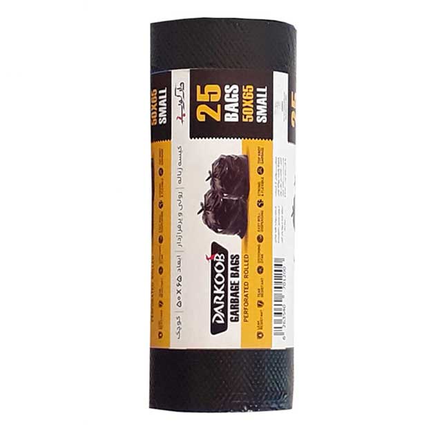 کیسه زباله پرفراژدار مشکی کوچک دارکوب 25 عددی