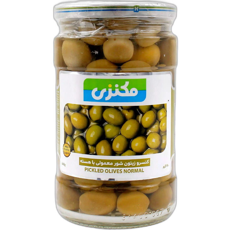 زیتون شور با هسته مکنزی 660 گرمی