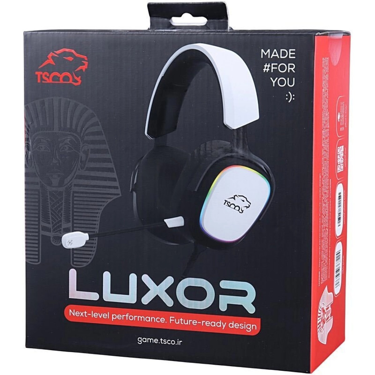 هدفون باسیم گیمینگ TSCO مدل LUXOR GH 6160 - سفید (گارانتی 18 ماهه تسکو)