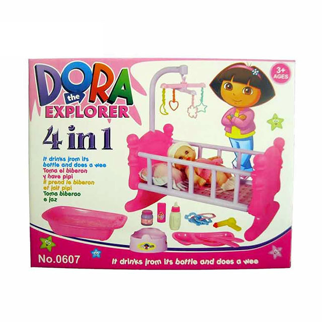 اسباب بازی گهواره عروسک مدل دورا