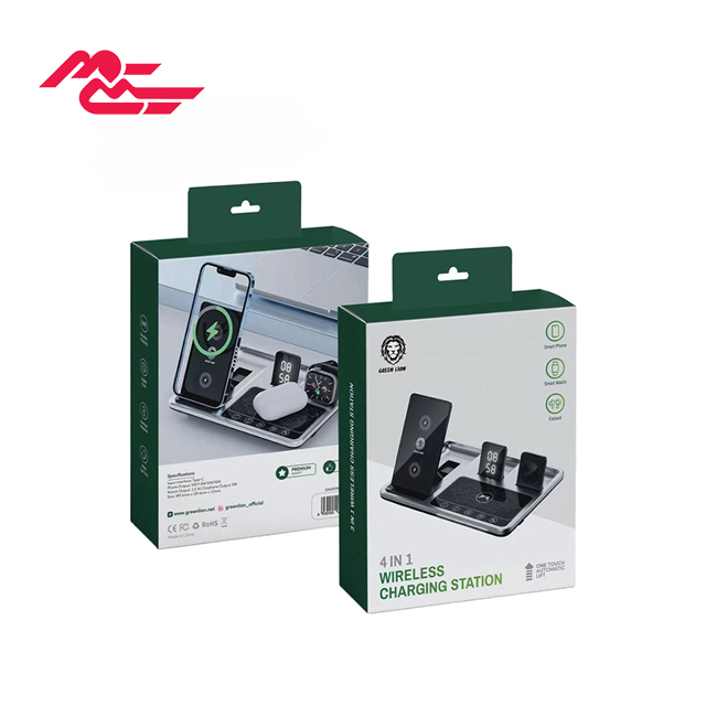 شارژر رومیزی گرین لاین مدل 1 wireless charging station 4 in