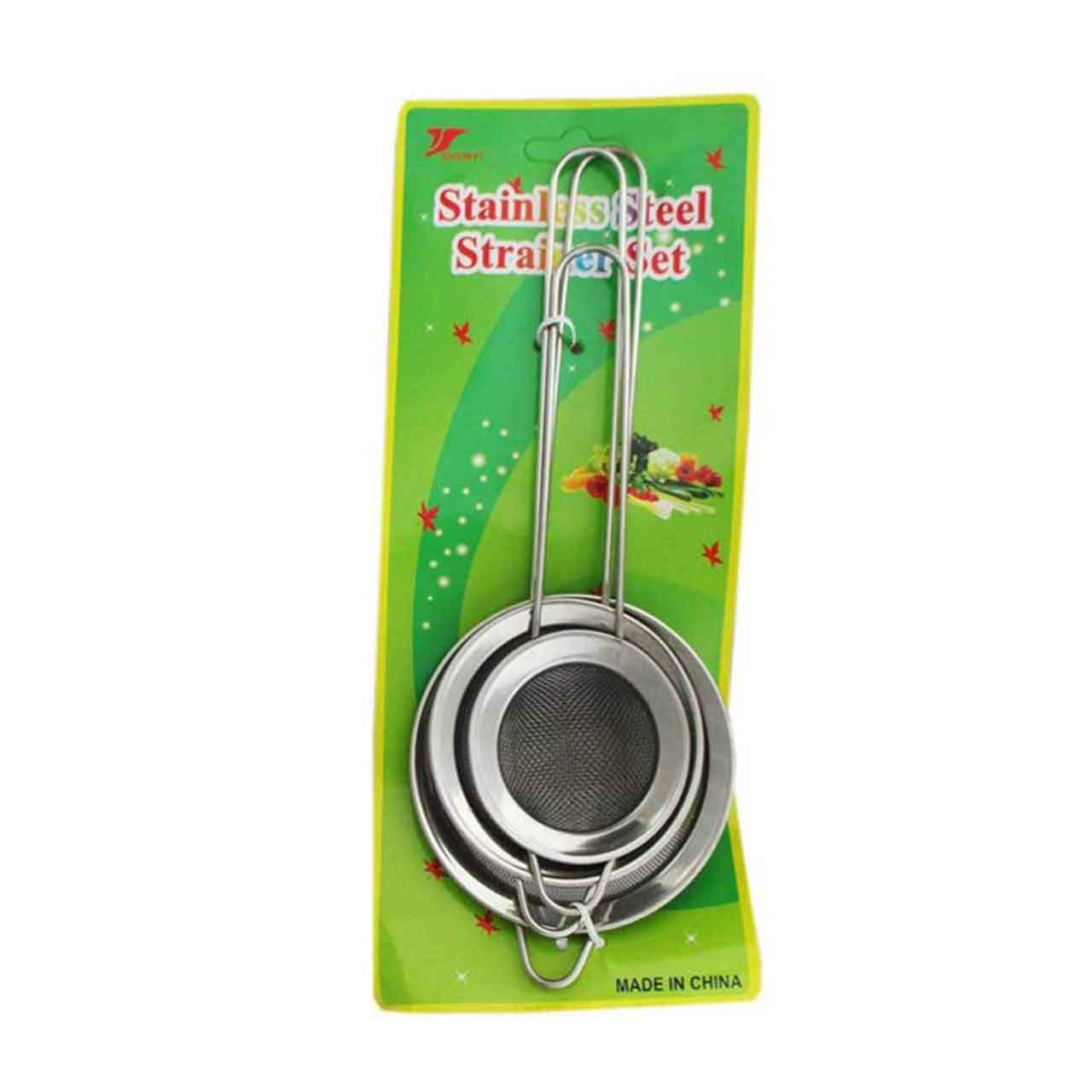 صافی استیل مدل STRAINER SET مجموعه 3 عددی