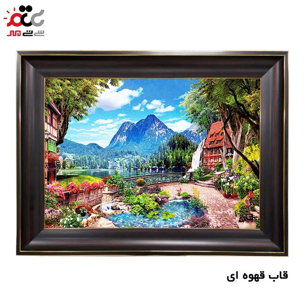 تابلو فرش طرح منظره کد 10124 سایز 50×50 سانتی متری