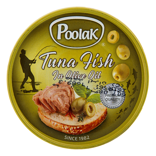 کنسرو ماهی تن در روغن زیتون پولک 180 گرمی