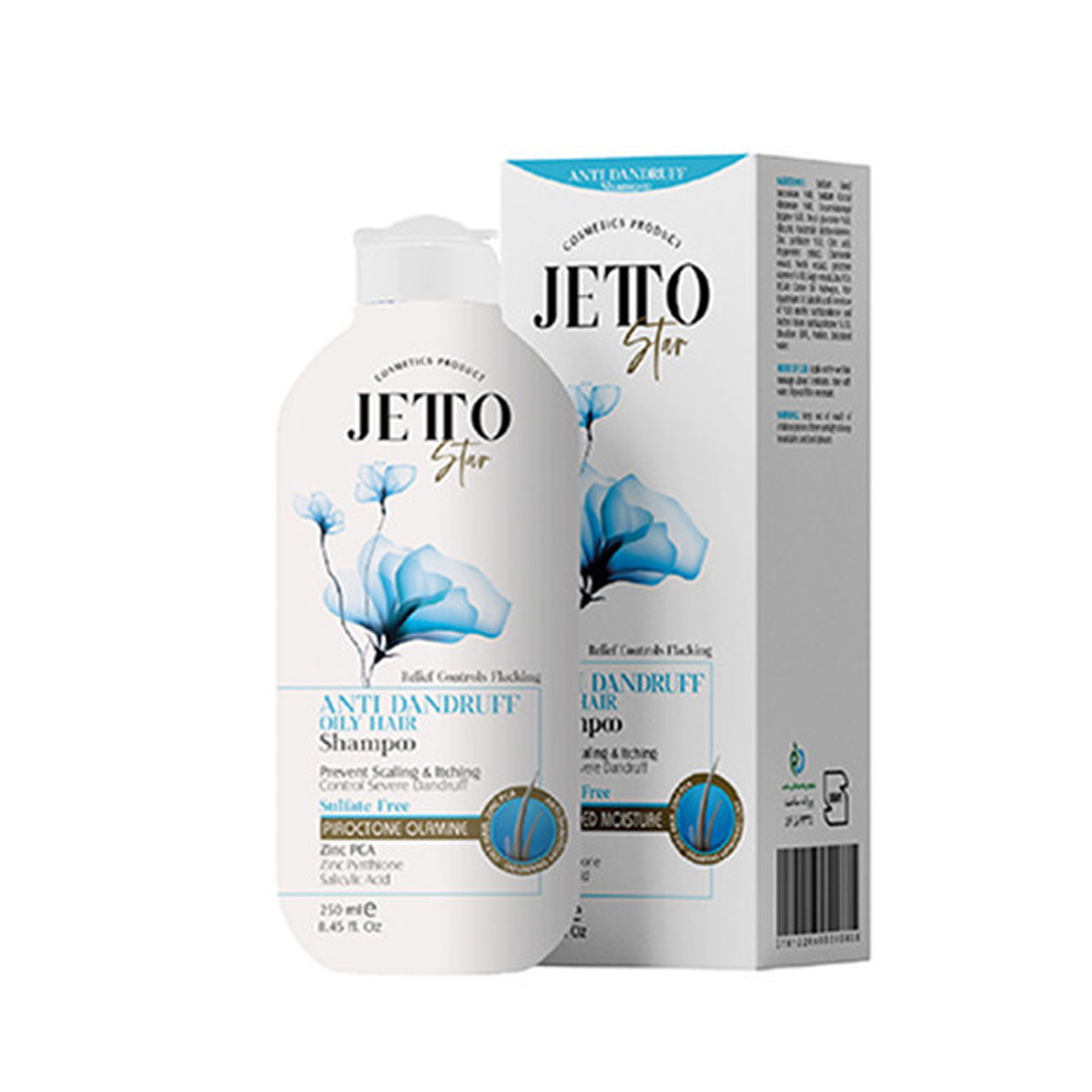  شامپو ضد شوره مو ژتو استار مدل Anti Oily Dantto حجم 250 میلی لیتری