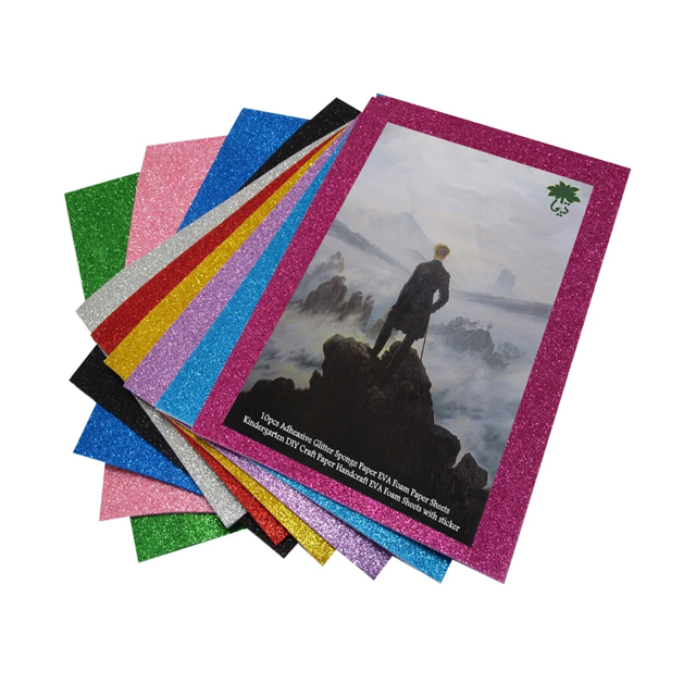 فوم گلسازی چسب دار اکلیلی سایز A4 بسته 10 عددی