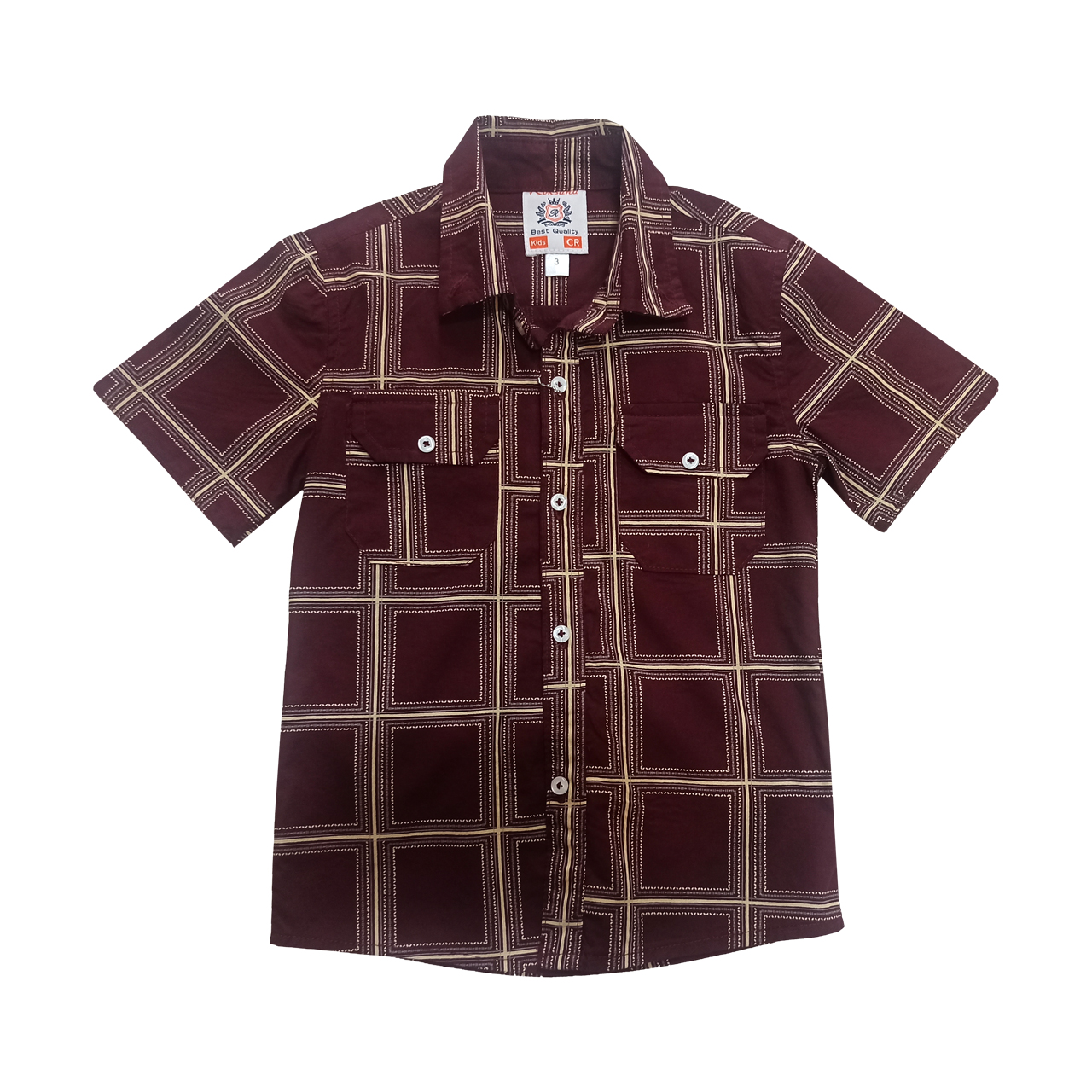 پیراهن پسرانه مدل چهارخونه کد 218