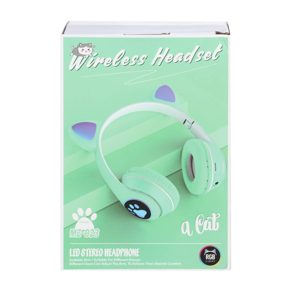 هدفون فانتزی بی سیم a cat مدل MZ-023 - سبز