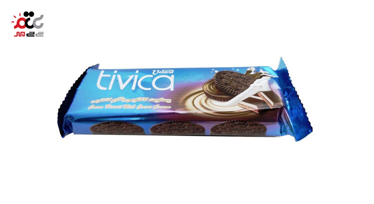 بیسکویت کاکائویی با کرم کاکائویی ویتانا 85 گرمی
