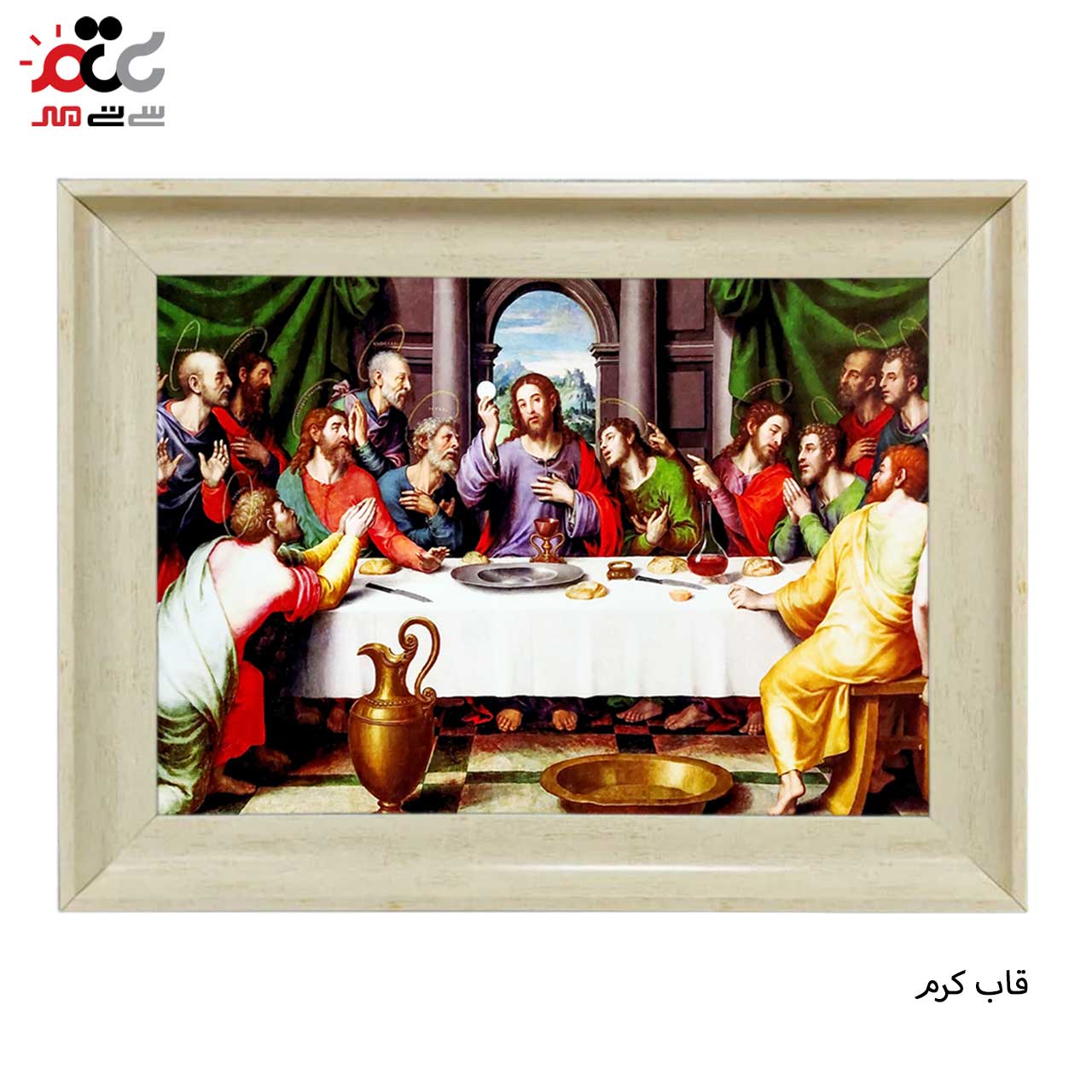 تابلو فرش چاپی طرح فرشته کد 11088 سایز 60×40 سانتی متری