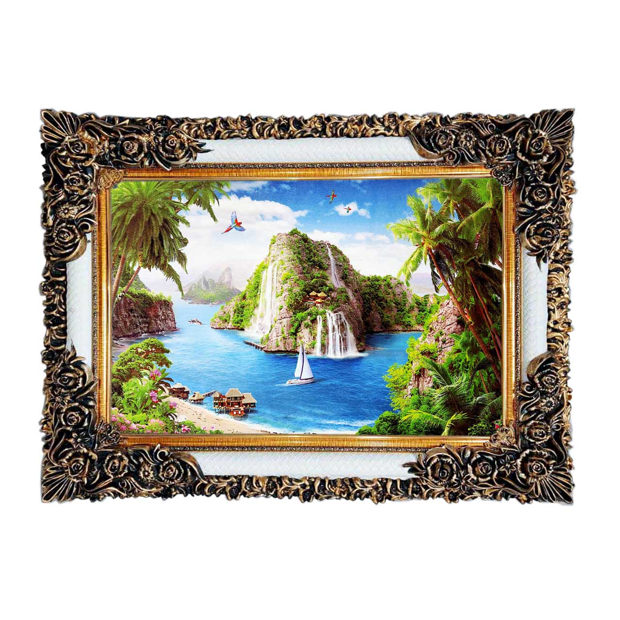 تابلو فرش با زیبا ترین قاب