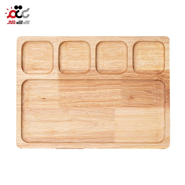 اردور خوری چوبی نایس وود مدل مستطیل طرح 5 خانه