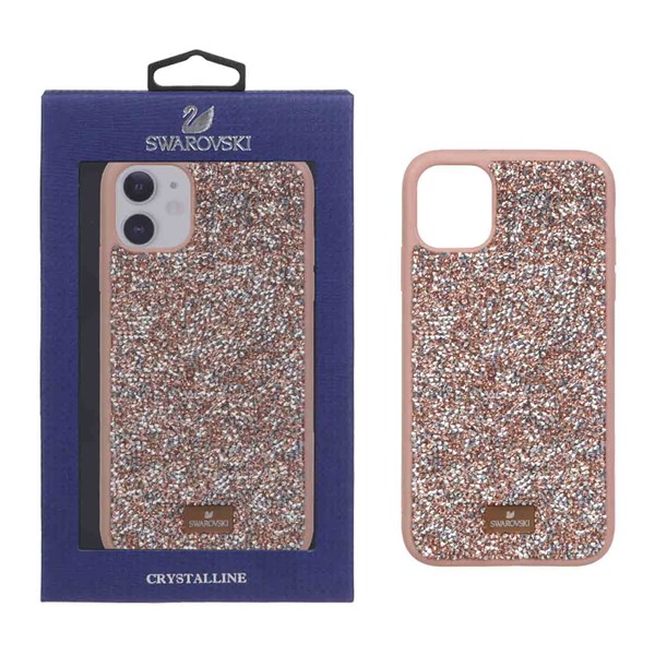 قاب Original Swarovski مدل Apple iPhone 11 - رزگلد (پک دار)