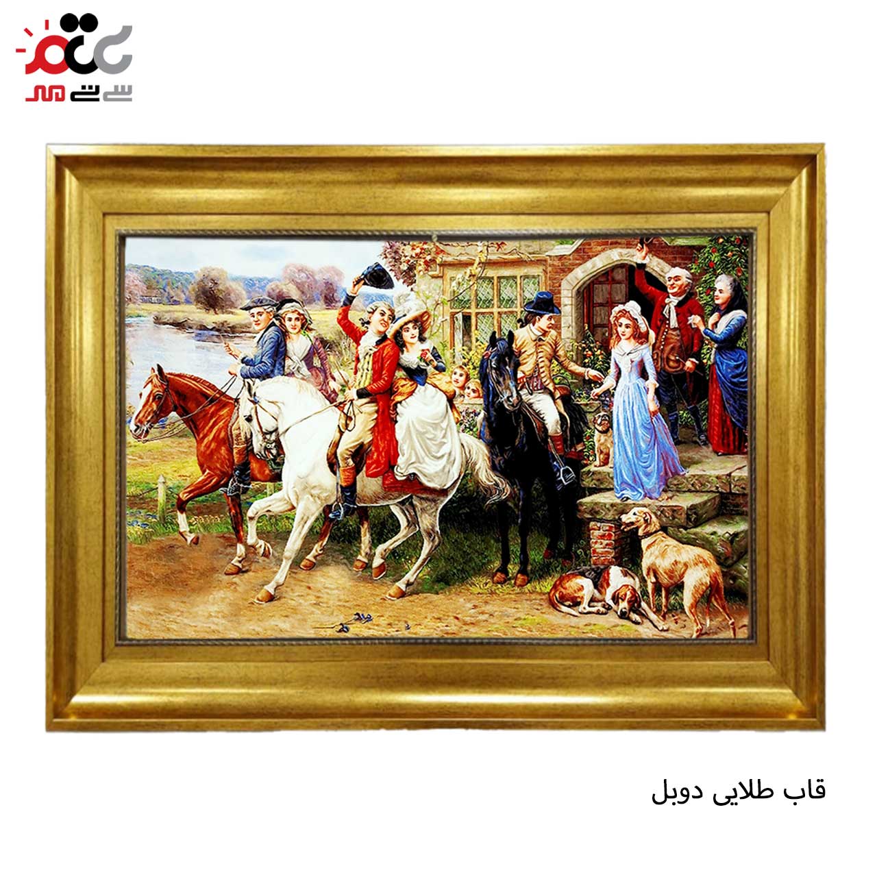 تابلو فرش چاپی طرح مسافر کد 11002 سایز 100×50 سانتی متری