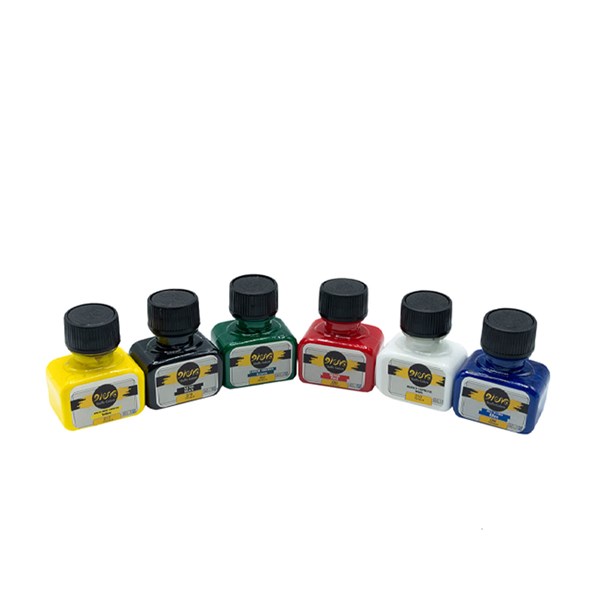 رنگ پارچه پیرو مدل ترنسپرنت مجموعه 6 عددی حجم 80 میلی لیتری 