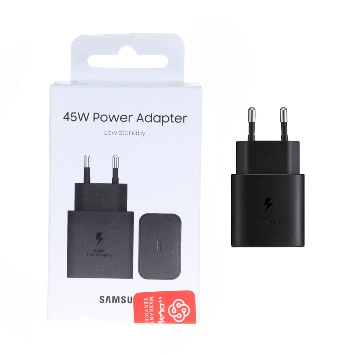 شارژر دیواری PD و فست تک پورت Samsung مدل EP-T4511 45W - مشکی (گارانتی پارتیان پایا) مجهز به فناوری GAN-NFC