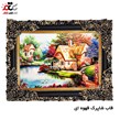 تابلو فرش چاپی طرح منظره کد 10129 سایز 100×70 سانتی متری