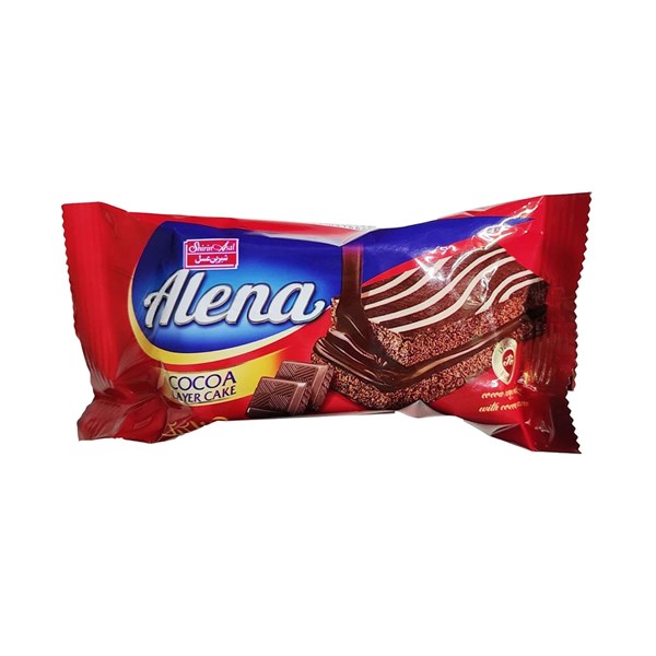 کیک کاکائویی آلنا شیرین عسل  40 گرمی بسته 36 عددی