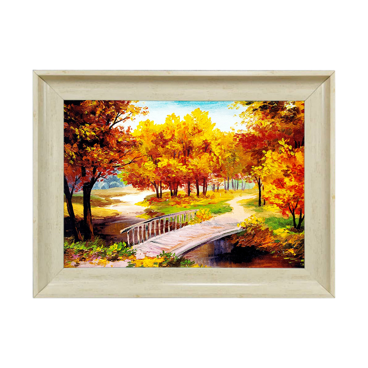 تابلو فرش چاپی طرح منظره کد 10028 سایز 50×35 سانتی متری