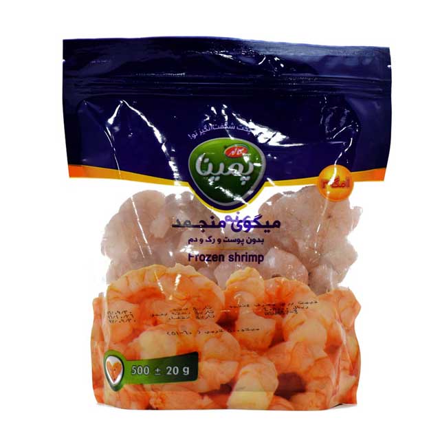 میگو منجمد پمینا 500 گرمی