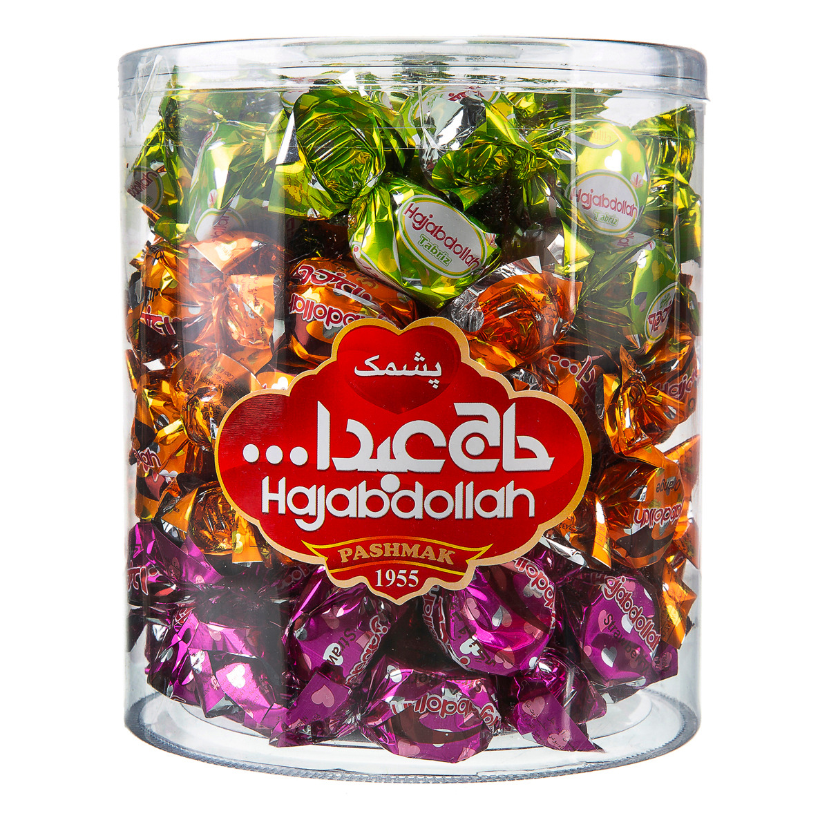 پشمک لقمه ای میوه ای با روکش شیری میوه ای حاج عبدالله 1000 گرمی