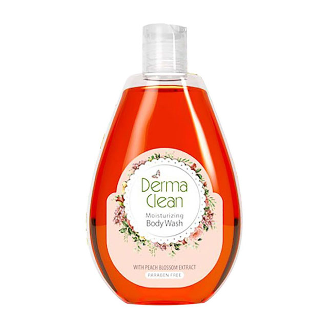 شامپو بدن با عصاره شکوفه هلو درماکلین 300 میلی لیتری