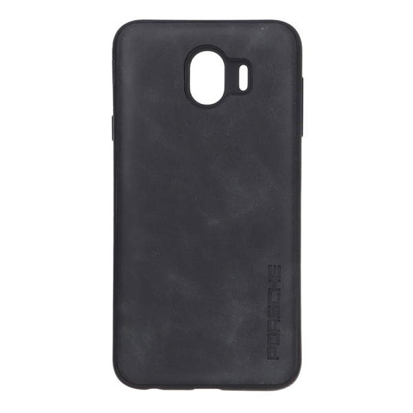 قاب طرح چرم Porsche مدل Samsung Galaxy J4 / J400 - مشکی