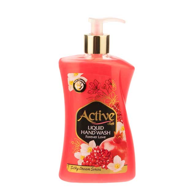 مایع دستشویی صدفی قرمز اکتیو سری رویای ابریشمی 450 گرمی