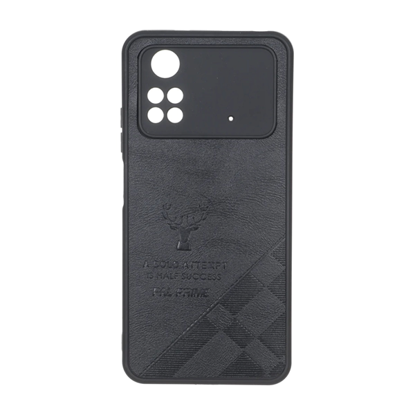 قاب طرح چرم گوزنی Pal Prime مدل Xiaomi Poco M4 Pro 4G - مشکی