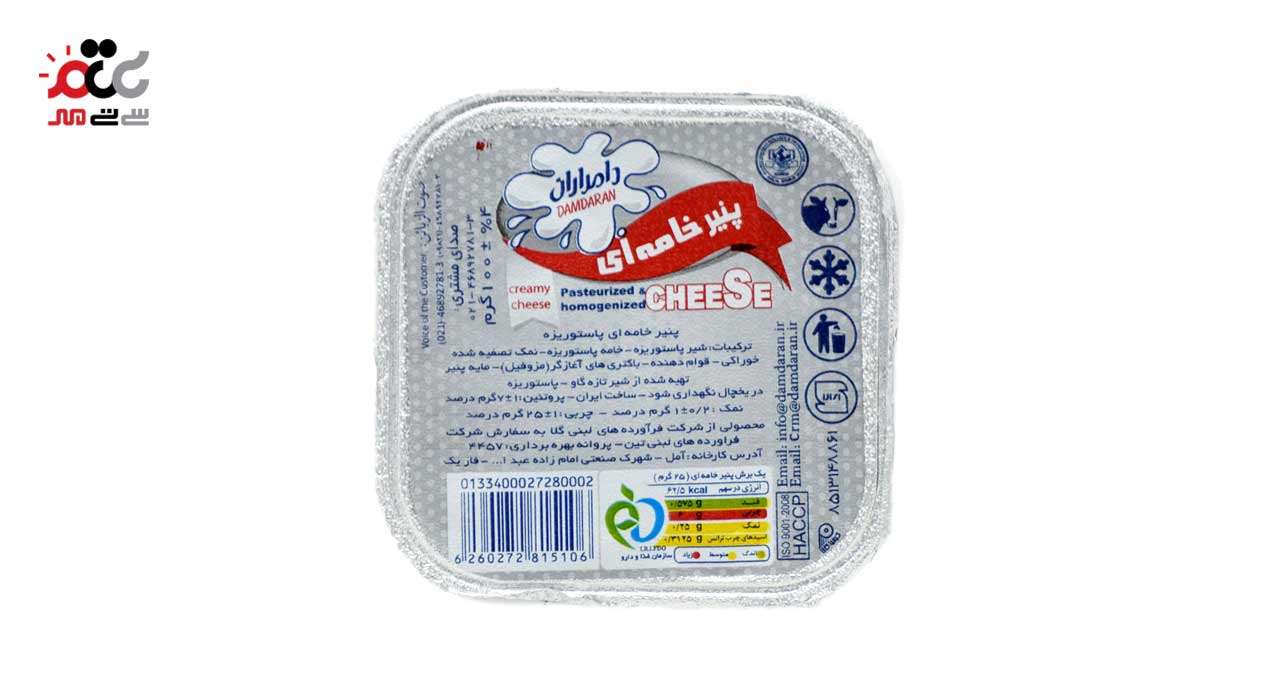 پنیر خامه ای دامداران 100 گرمی