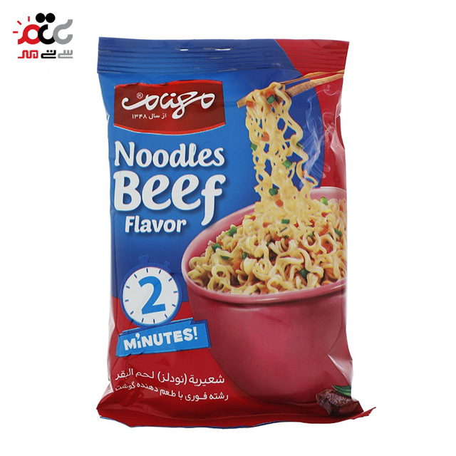 نودل با طعم گوشت مهنام  بسته5 عددی