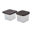 ظرف بیسکویت خوری مربع مرسه مجموعه 2 عددی کد 35-900